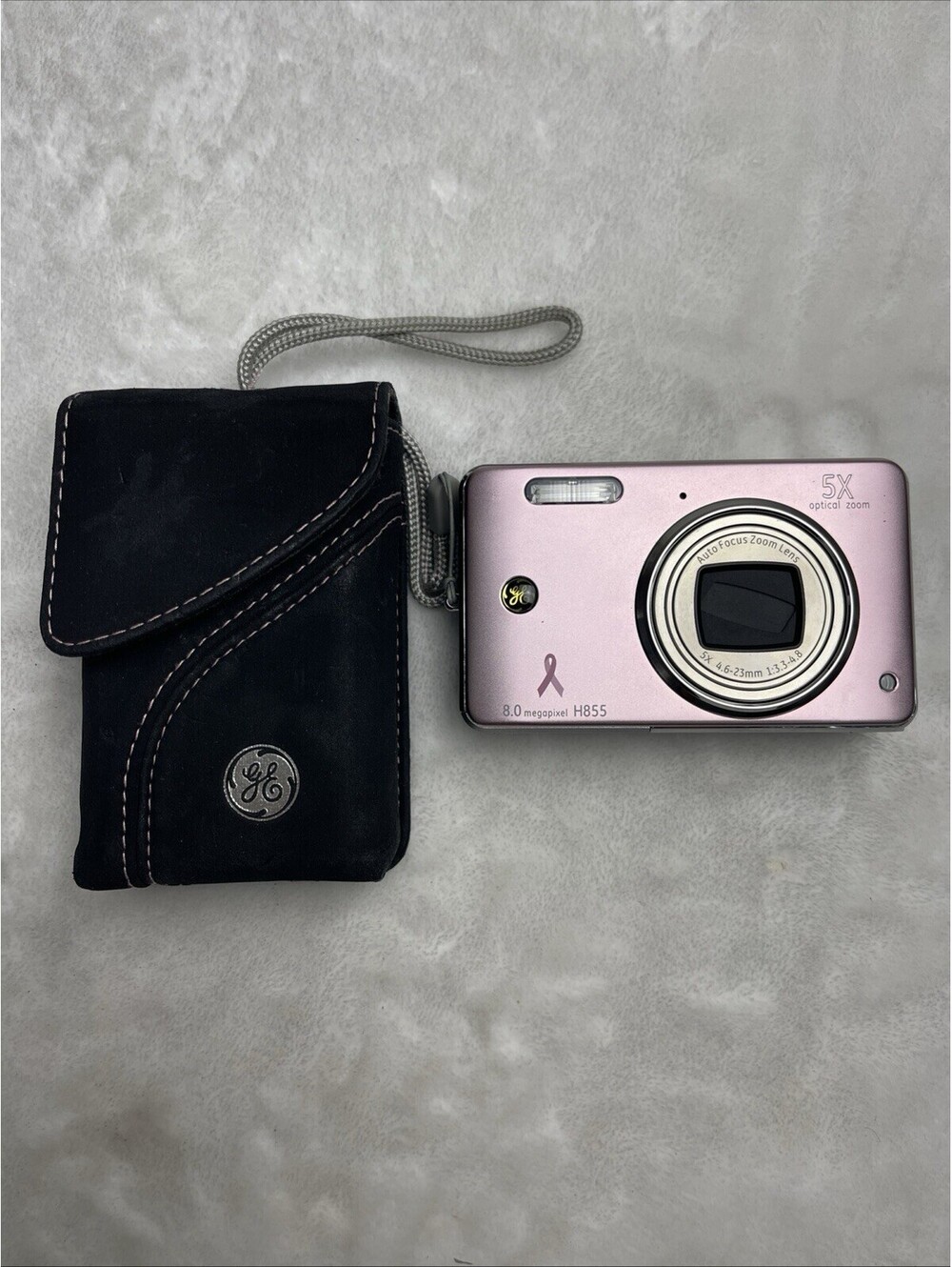 GE H855 8.0 megapixel Pink digital camera special edition And Carry Case